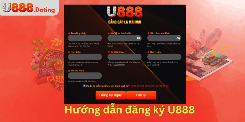 Hướng dẫn đăng ký U888